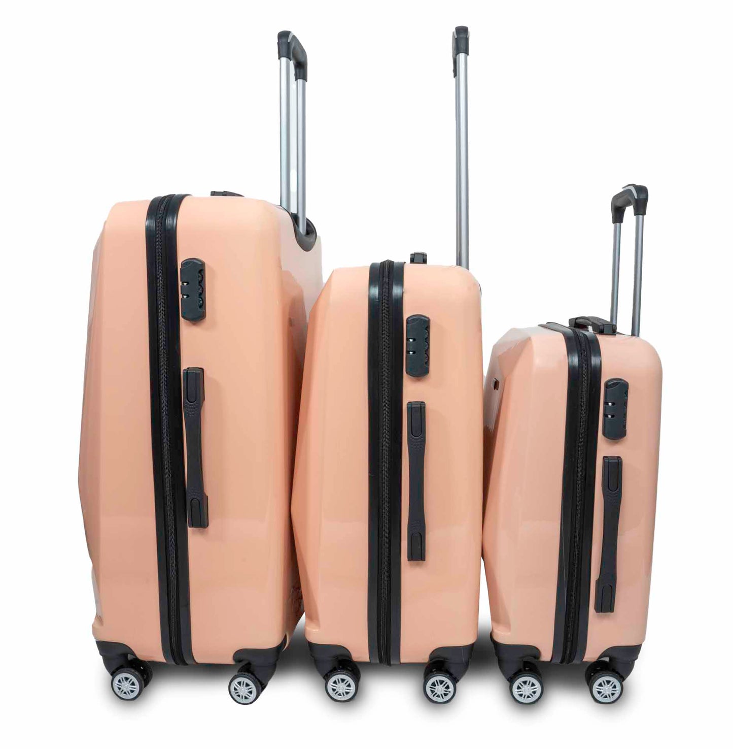 LIOR 3 Piece Set Luggage Sets Suitcase Hardshell Lightweight Spinner Wheels