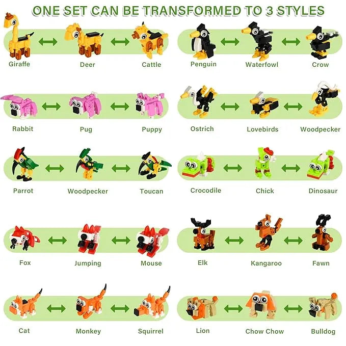 30 Pack Animals Building Block Sets – Assorted Styles