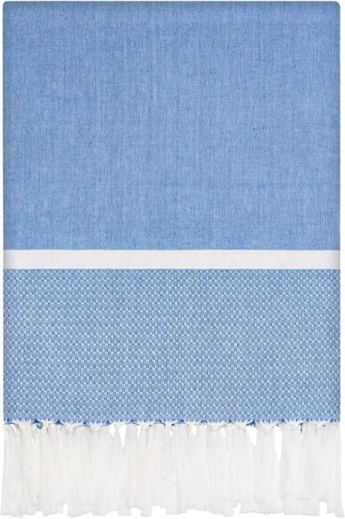 Turkish Beach Towel – 100% Cotton – 39 x 71 inches – Oversized