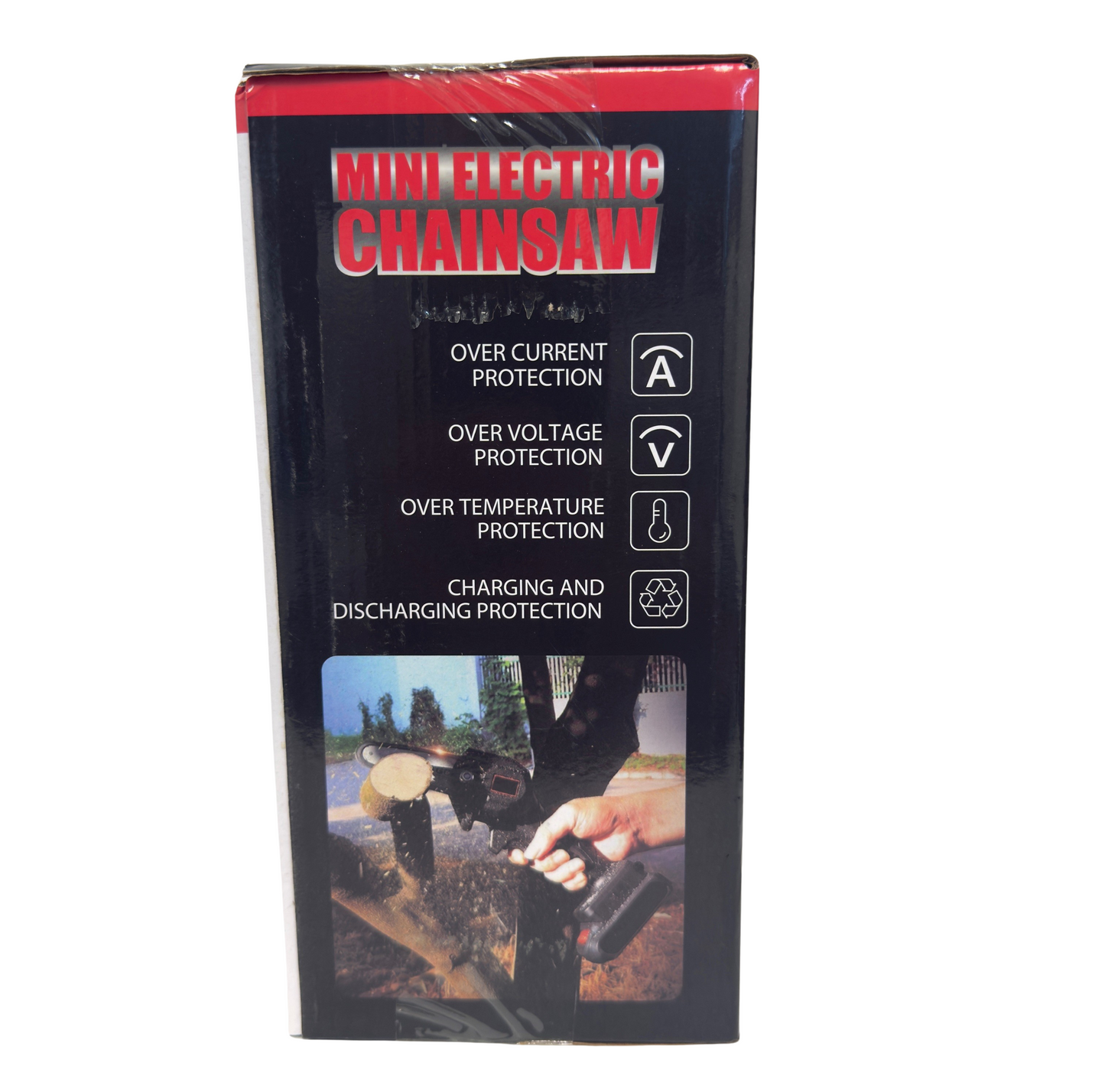 6-Inch Mini Electric Chainsaw 48V Cordless – Lightweight – Rechargeable 21V Battery