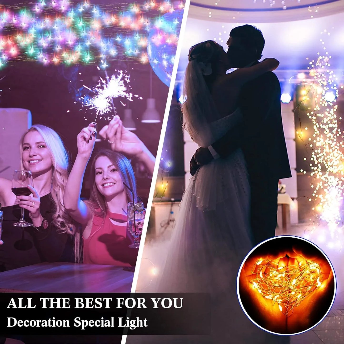 20 Pack Multi Color Fairy Lights-7 Feet With 20 LED Lights