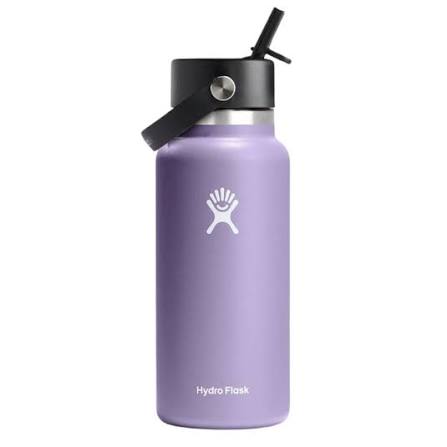 Hydro Flask Store Hydro Flask Water Bottle - Insulated Stainless Steel - Wide Mouth Chug Lid, Non Spill, Leakproof in 32 Oz