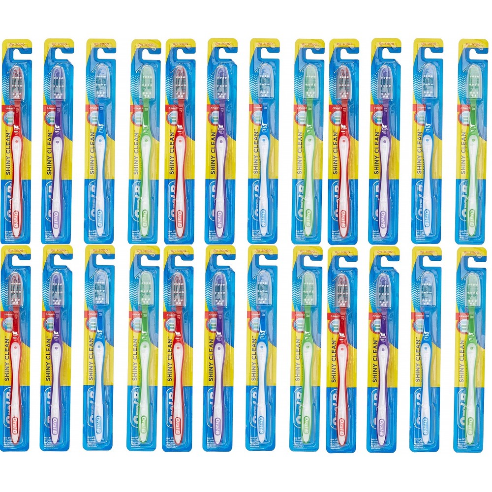24-Pack Oral-B Fresh Clean Medium Toothbrushes
