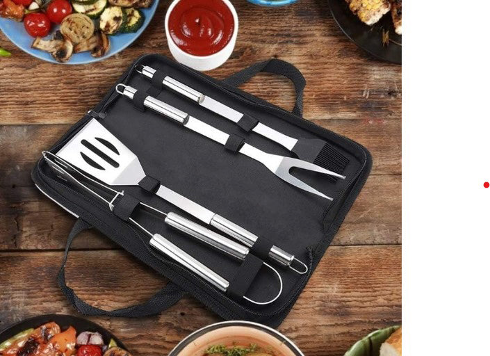 4 Piece Tool Set Stainless Steel Grill Accessories