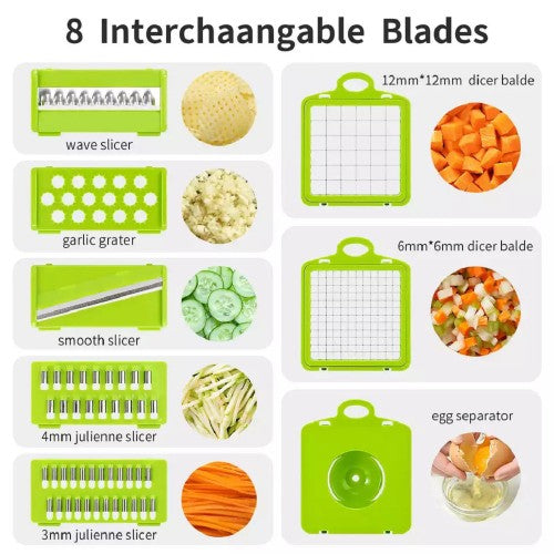 Nuvita 13 in 1 Vegetable Cutter, Dicer, Peeler