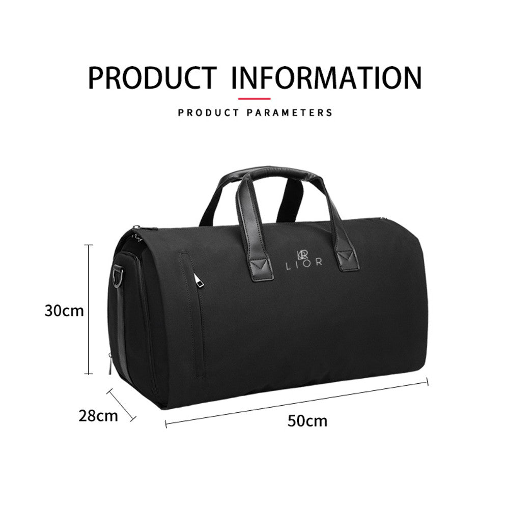 Lior Convertible Garment Bag with Shoulder Strap