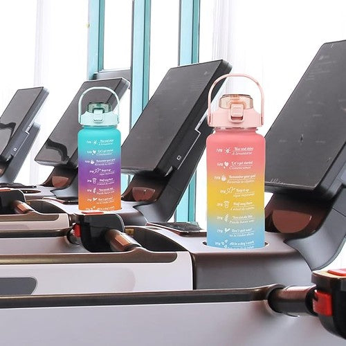 3 Piece Set: Water Bottles with Motivational Time Marker