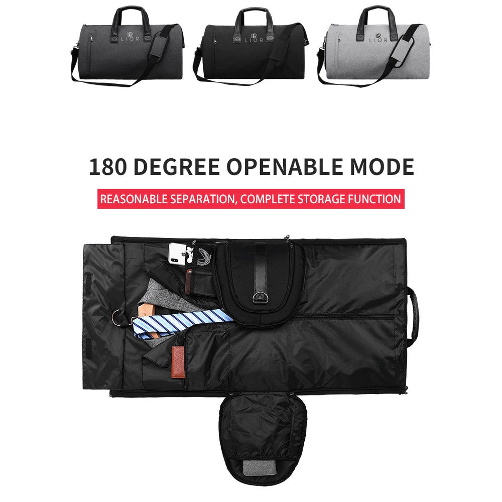 Lior Convertible Garment Bag with Shoulder Strap