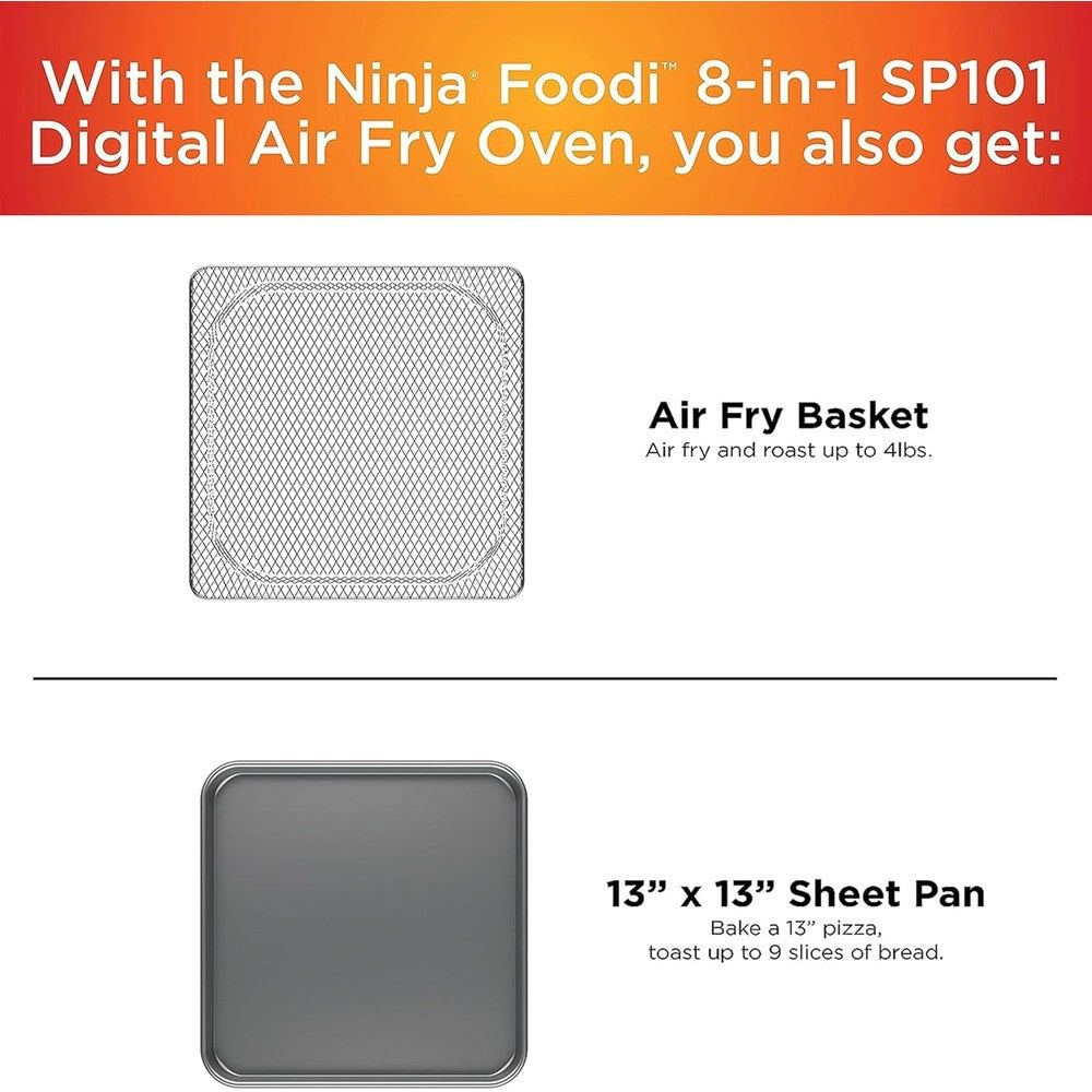 Ninja SP101 Digital Air Fry Countertop Oven with 8-in-1 Functionality