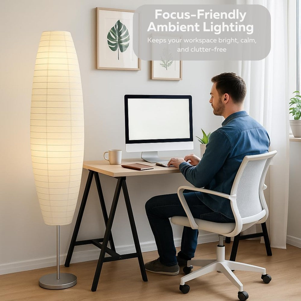 LIGHTACCENTS Diploma Paper Floor Lamp Set 59 Inches Tall (Set of 2)