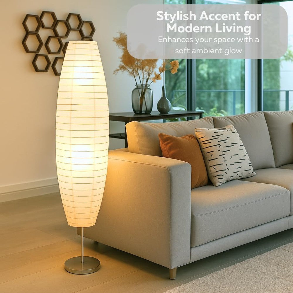 LIGHTACCENTS Diploma Paper Floor Lamp Set 59 Inches Tall (Set of 2)