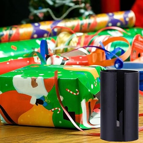 2PCS Christmas Wrapping Paper Cutter Tool Tube, Gift Wrap Cutter