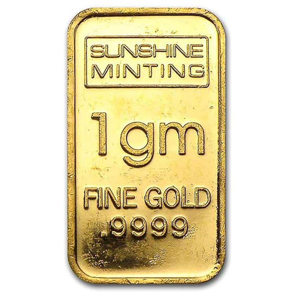 1 Gram .9999 Fine Gold Bar