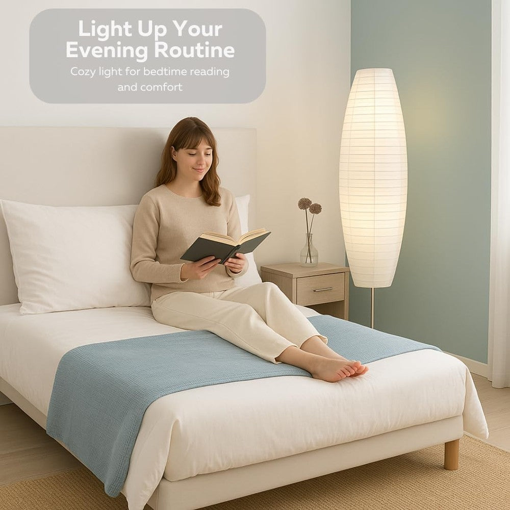 LIGHTACCENTS Diploma Paper Floor Lamp Set 59 Inches Tall (Set of 2)