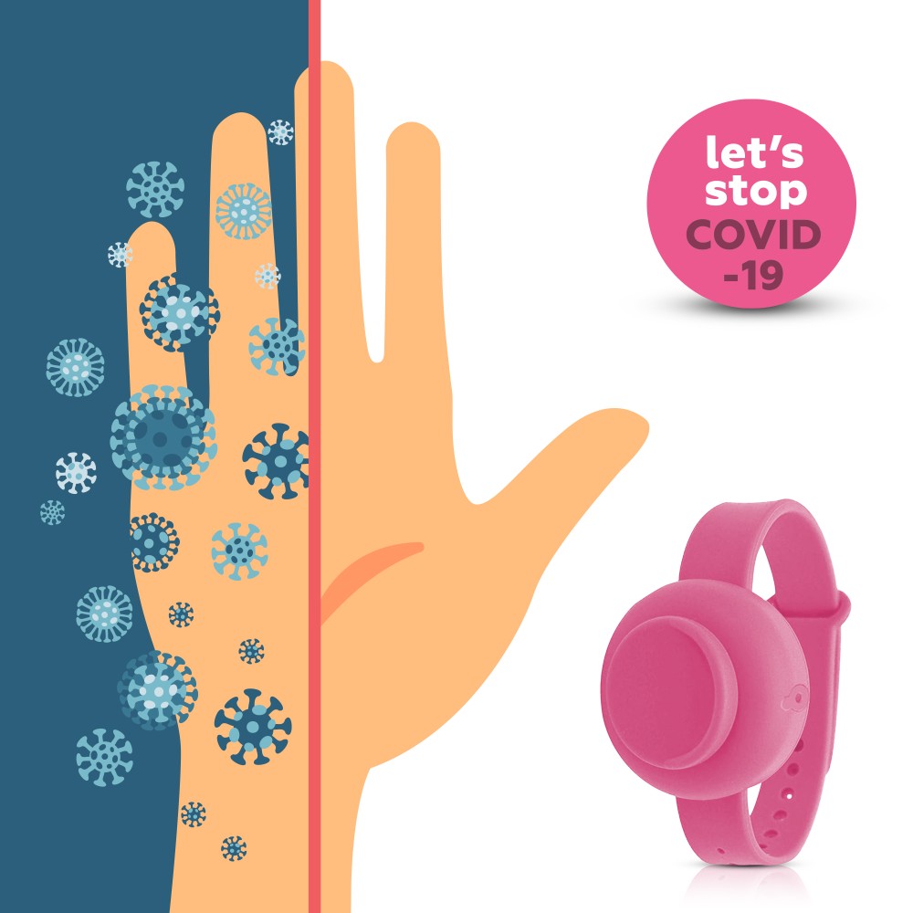 4 Pack Assorted Colors Hand Sanitizer Silicone Refillable Adjustable Wristband