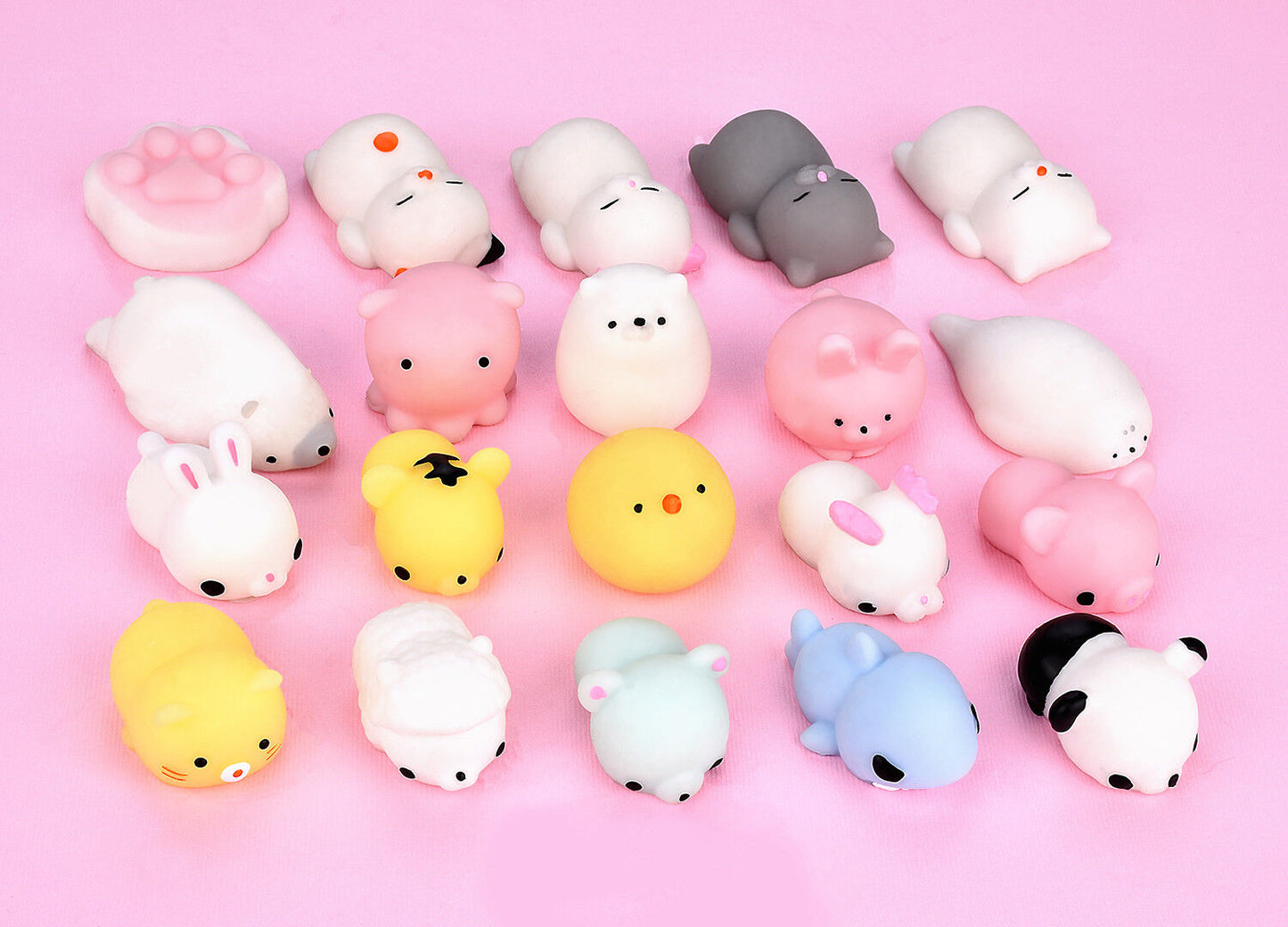 20 Pcs - Adorable Mini Squishies Gift Set For Kids & Adults