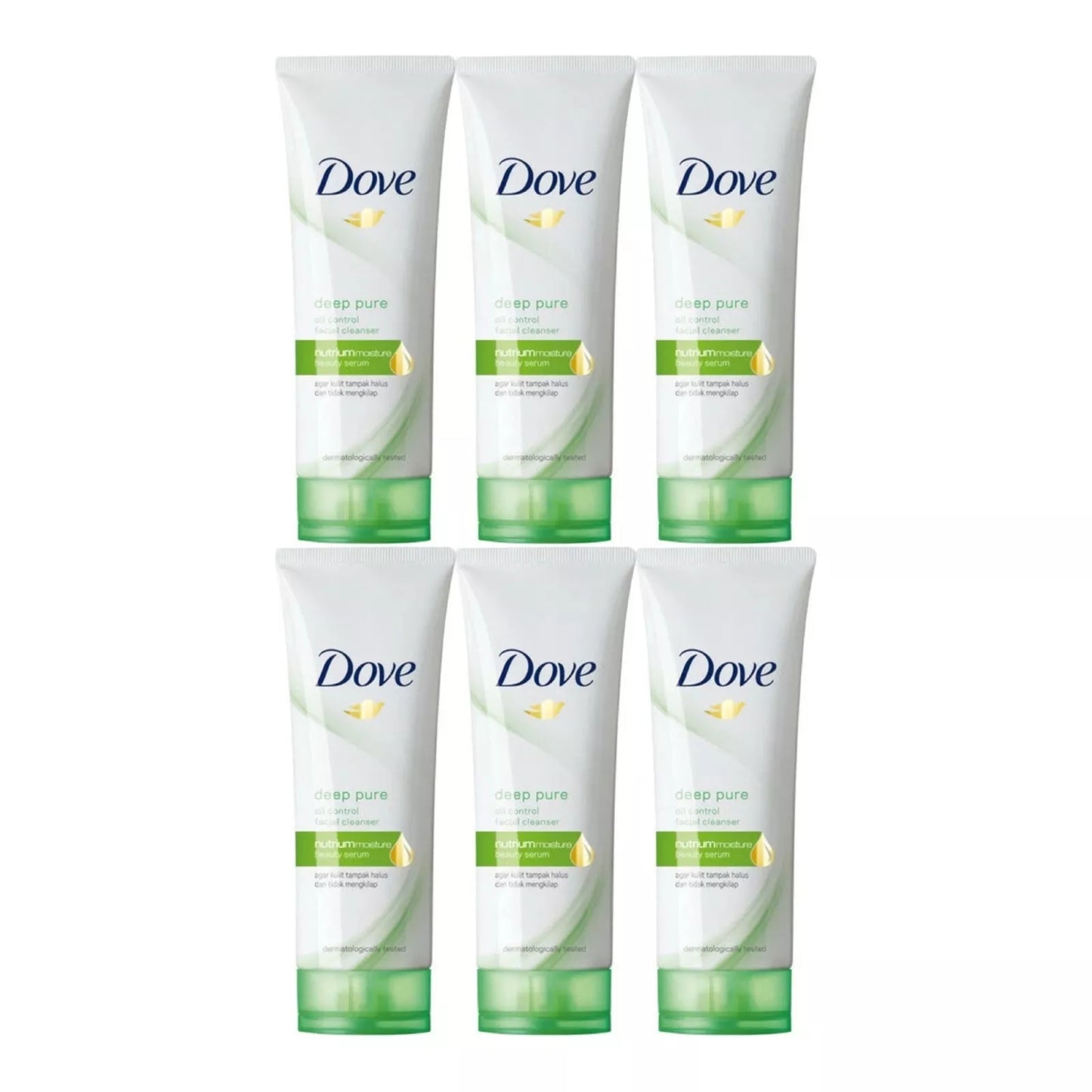 6 Pack Dove Deep Pure Oil Control Facial Cleaner 100 Grams