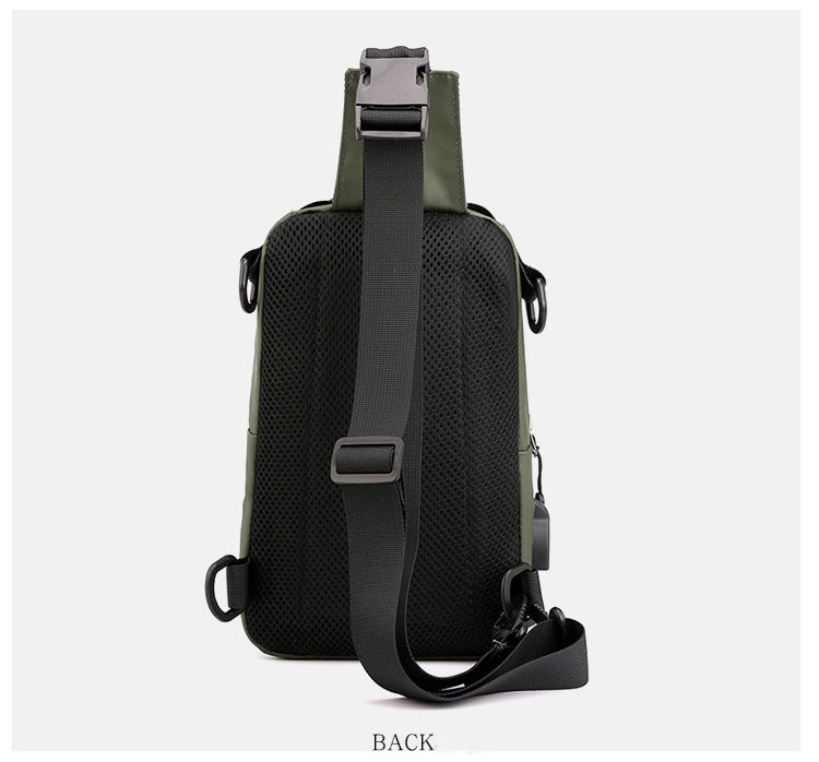 Lior Sling Backpack Chest Bag with USB Socket Small Travel Hiking Daypack