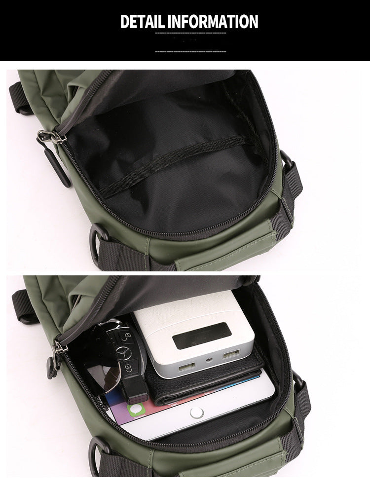 Lior Sling Backpack Chest Bag with USB Socket Small Travel Hiking Daypack