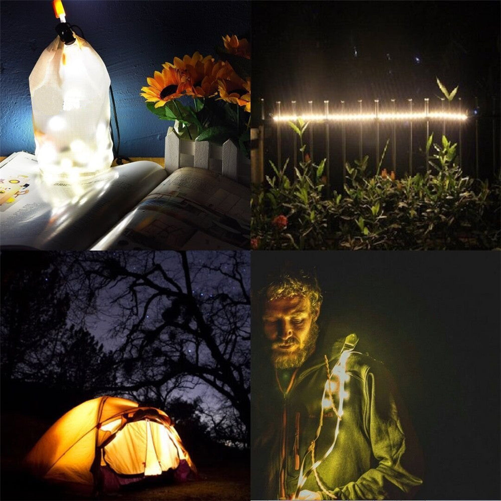 5Ft Portable USB LED Rope Light and Lantern