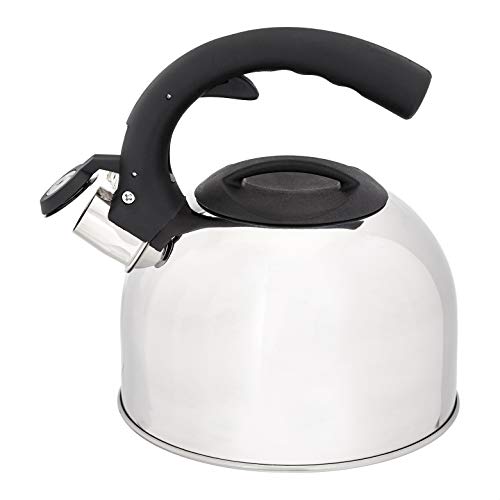 Amazon Basics Stainless Steel Tea Kettle, 2.0-Quart, Silver