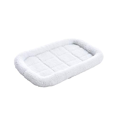 Amazon Basics Padded Pet Bolster Crate Bed Pad - 22 x 15 Inches