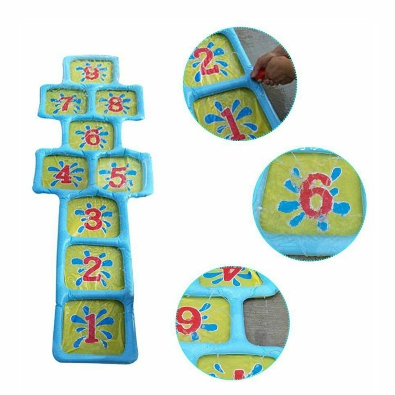 Inflatable Outdoor Hopscotch Sprinkler Mat