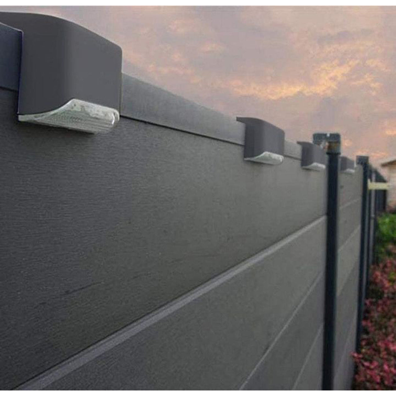 Solar-Powered Waterproof LED Deck Light (4-Pack)