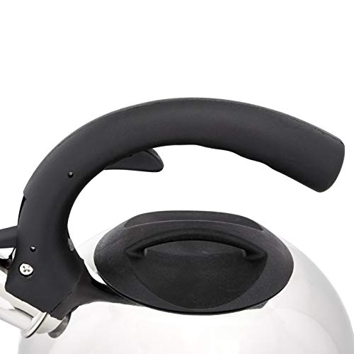 Amazon Basics Stainless Steel Tea Kettle, 2.0-Quart, Silver