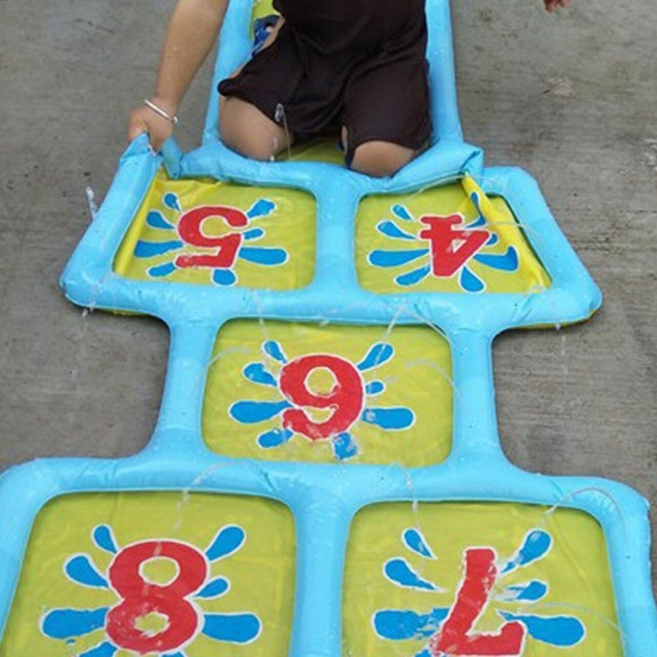 Inflatable Outdoor Hopscotch Sprinkler Mat