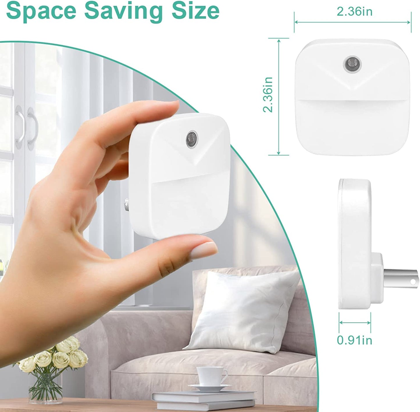 6 Pack Intelligent Plug-in Light