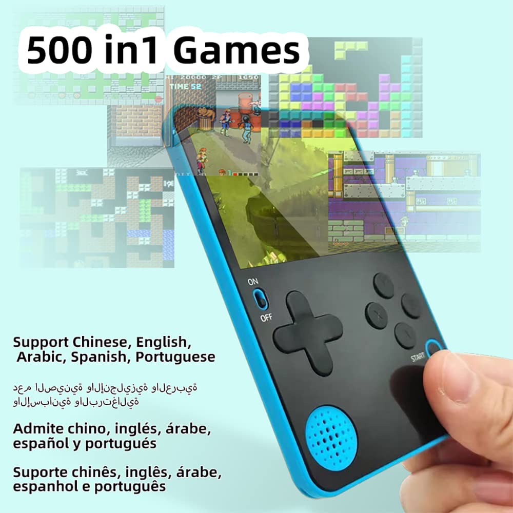 500 games in 1 Portable Handheld Game Console Ultra Thin Retro Mini Game Player