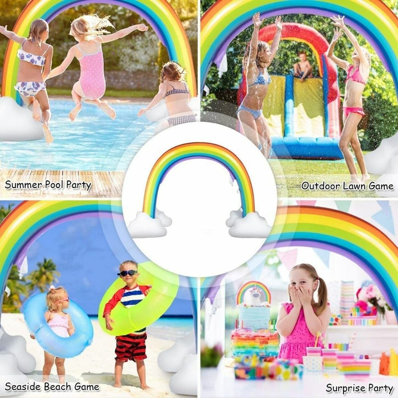Large Inflatable Rainbow Arch Sprinkler