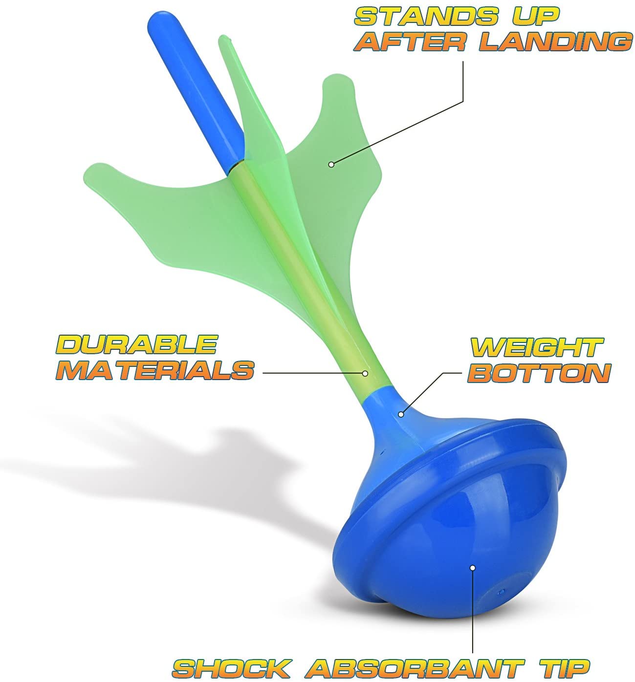 Lawn Darts Game – Glow in The Dark, Outdoor Backyard Toy for Kids & Adults | Fun for The Entire Family | Work On Your Aim & Accuracy While Having A Blast