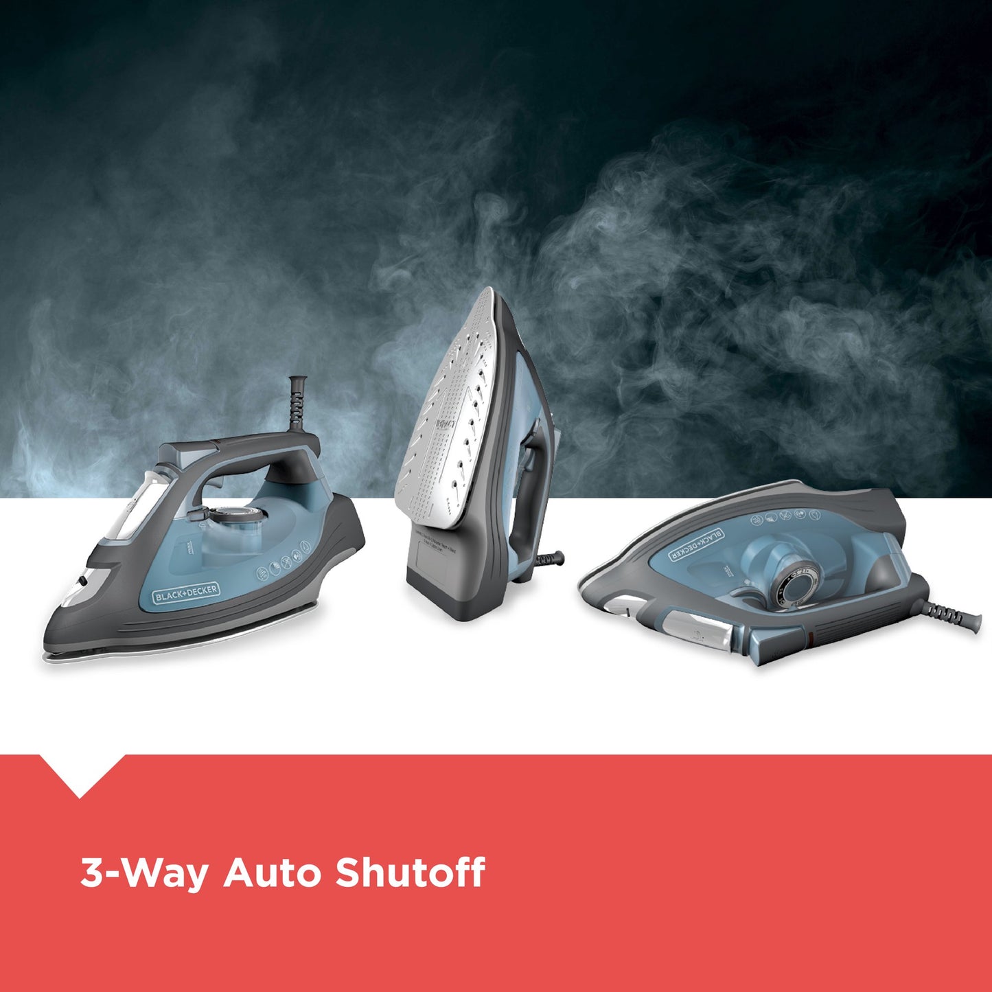 BLACK+DECKER IMPACT Advanced Steam Iron with Maximum Durability and 360 Pivoting Cord