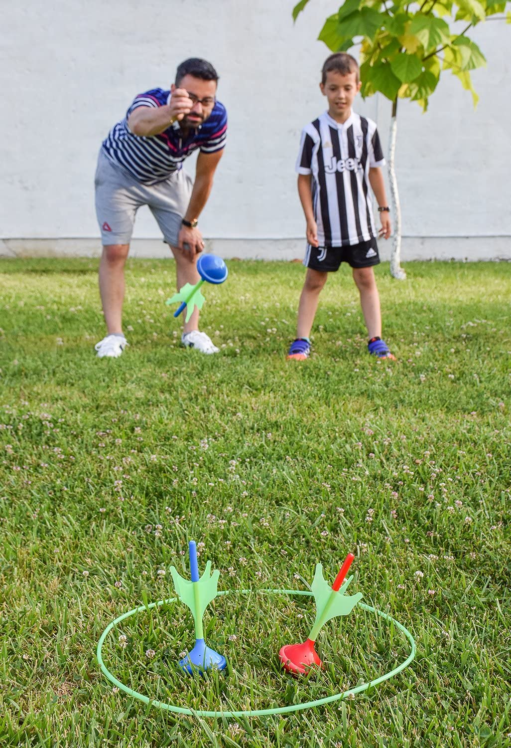 Lawn Darts Game – Glow in The Dark, Outdoor Backyard Toy for Kids & Adults | Fun for The Entire Family | Work On Your Aim & Accuracy While Having A Blast