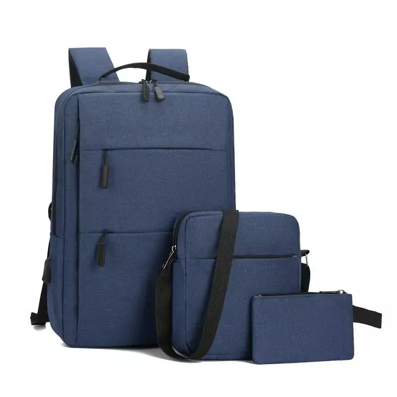 3 Pieces USB Multifunction Large Capacity Business Laptop Bags Set