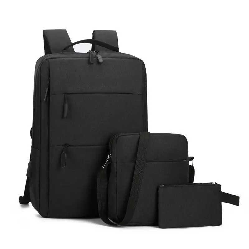 3 Pieces USB Multifunction Large Capacity Business Laptop Bags Set