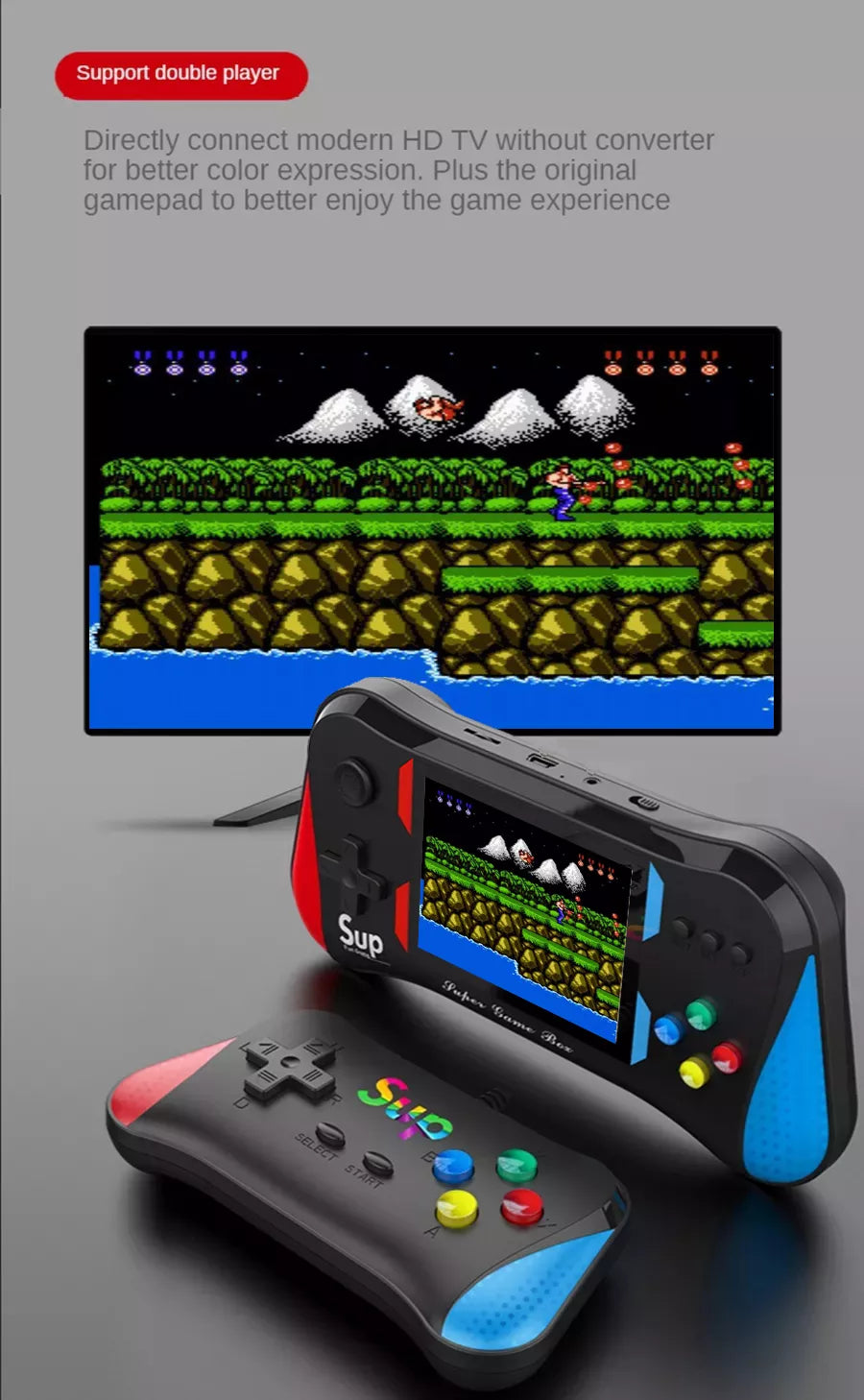 500 Games In One Handheld Game Console 3.5 inch Screen