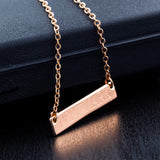 Personalized Bar Necklace - 3 Colors-Free Engraving