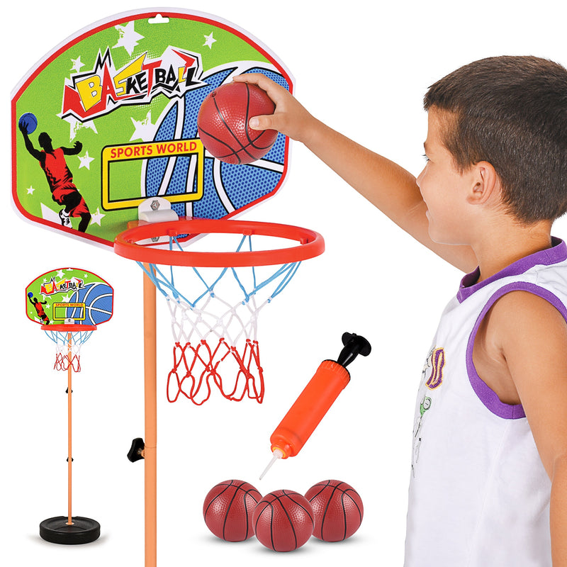 Kids Basketball Hoop Play Set – Adjustable Height 25-52 Inches