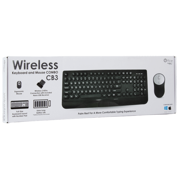 Gabba Goods Wireless Keyboard and Mouse Combo