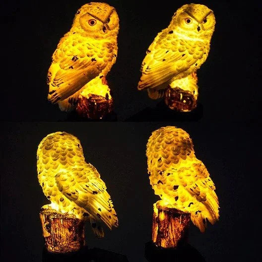 2 Pack Owl Figure Solar LED Lights