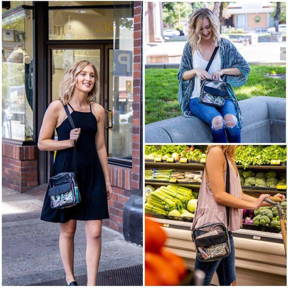Stadium Approved Clear Crossbody Messenger Bag