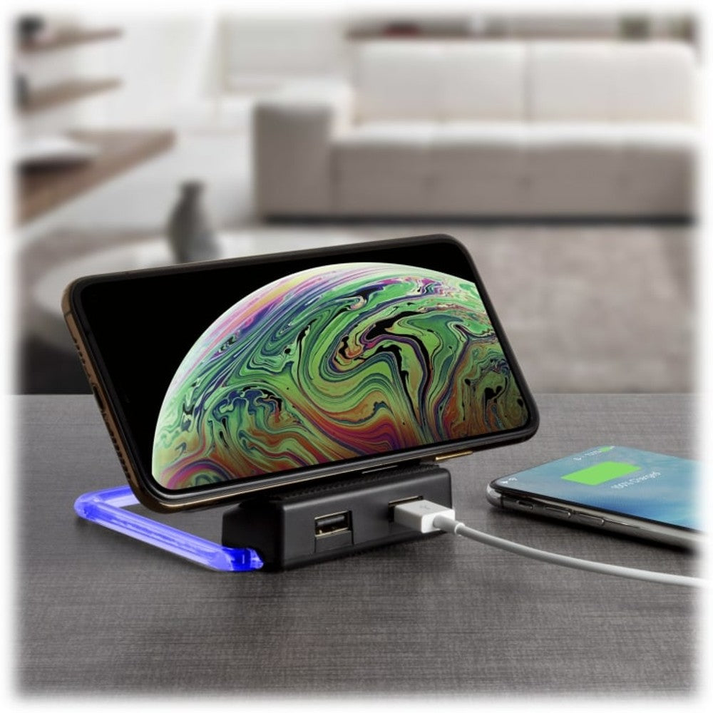 2-Pack Xtreme Power Rotating Wireless Charger w/ 2 USB Ports