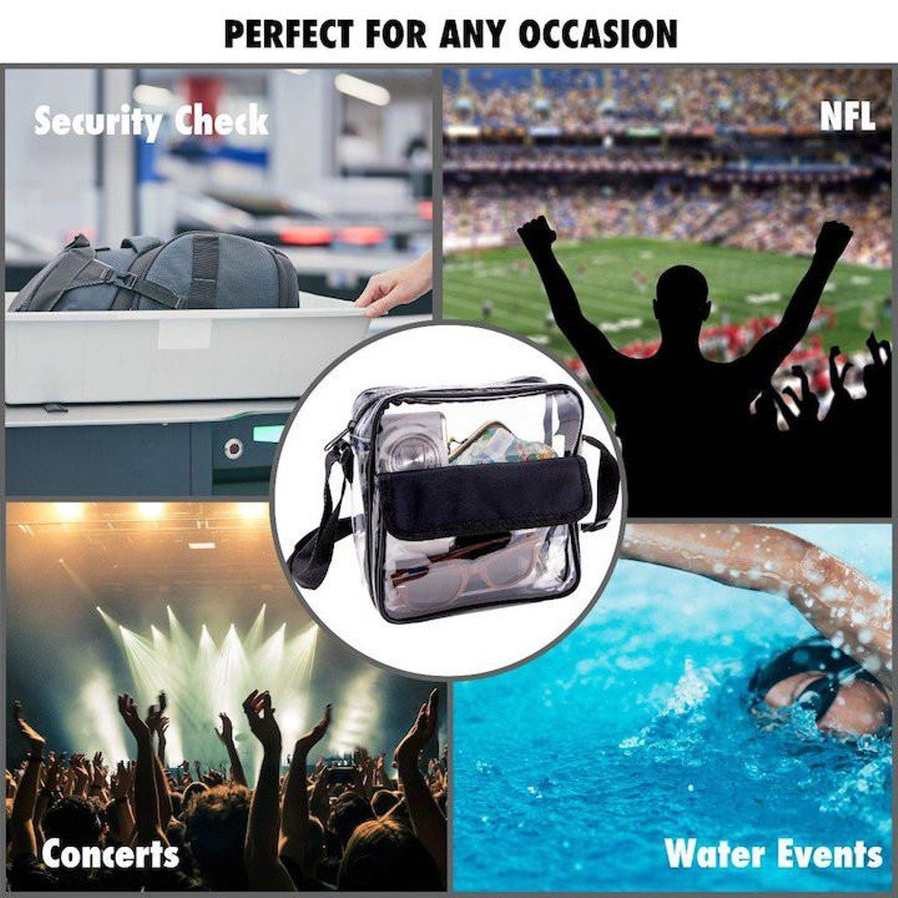 Stadium Approved Clear Crossbody Messenger Bag