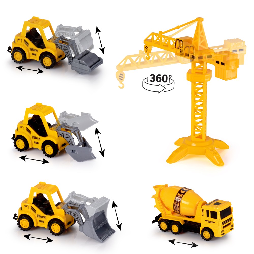 22 Piece Construction Trucks Toy Set Toys for Kids - MITOPDEAL