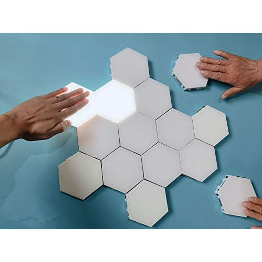 5-Pack Hexagonal Touch Sensitive LED Honeycomb Wall Night Lights