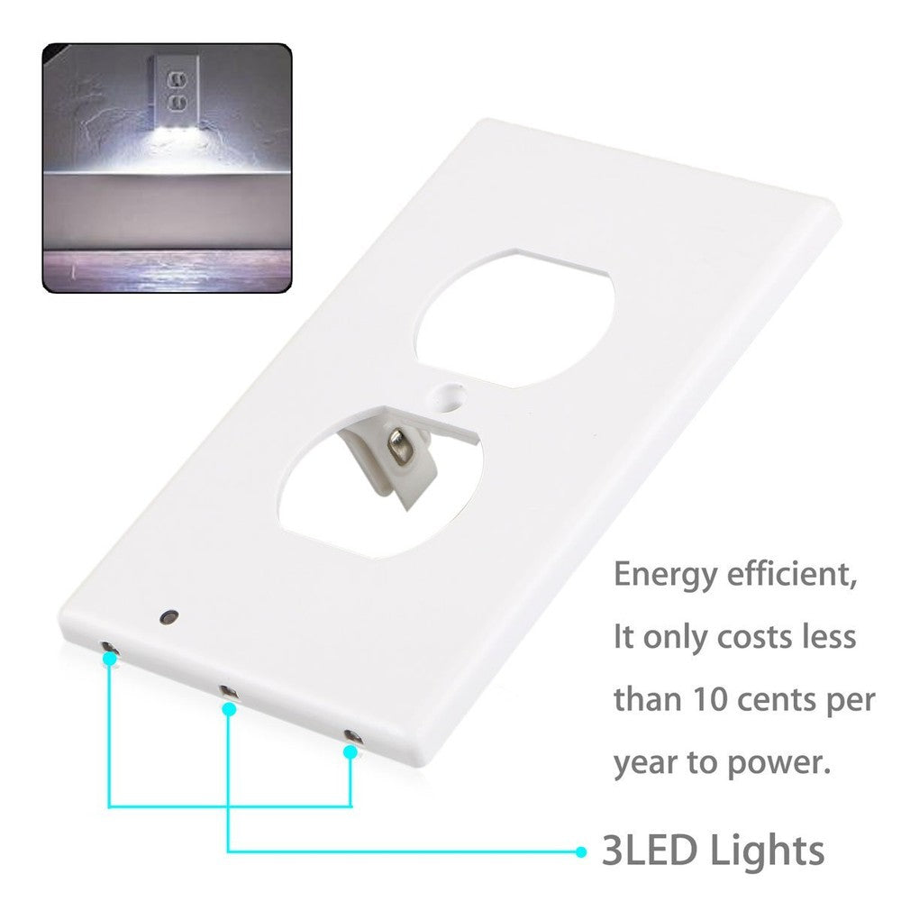 5-Pack Outlet Cover with Built-In LED Night Light - 2 Styles - MITOPDEAL