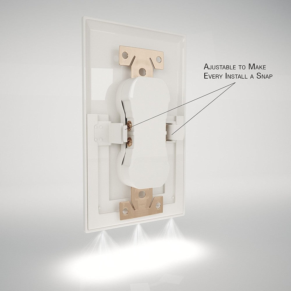 5-Pack Outlet Cover with Built-In LED Night Light - 2 Styles - MITOPDEAL